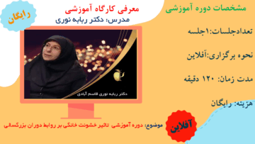 دوره آموزشی تاثیر خشونت خانگی در روابط بزرگسالی